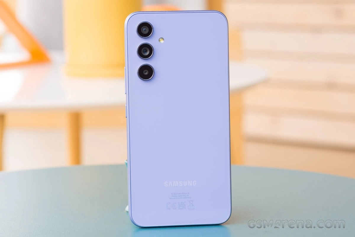 Samsung Galaxy A54 rear with triple cameras