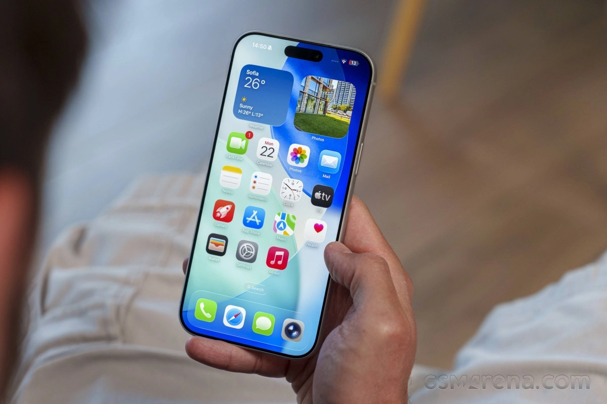 iPhone 18 Pro smartphone displaying home screen icons