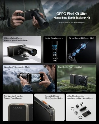 Oppo Find X9 Ultra Hasselblad Earth Explorer Kit features.