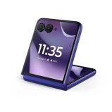Purple foldable Motorola Razr 70 phone
