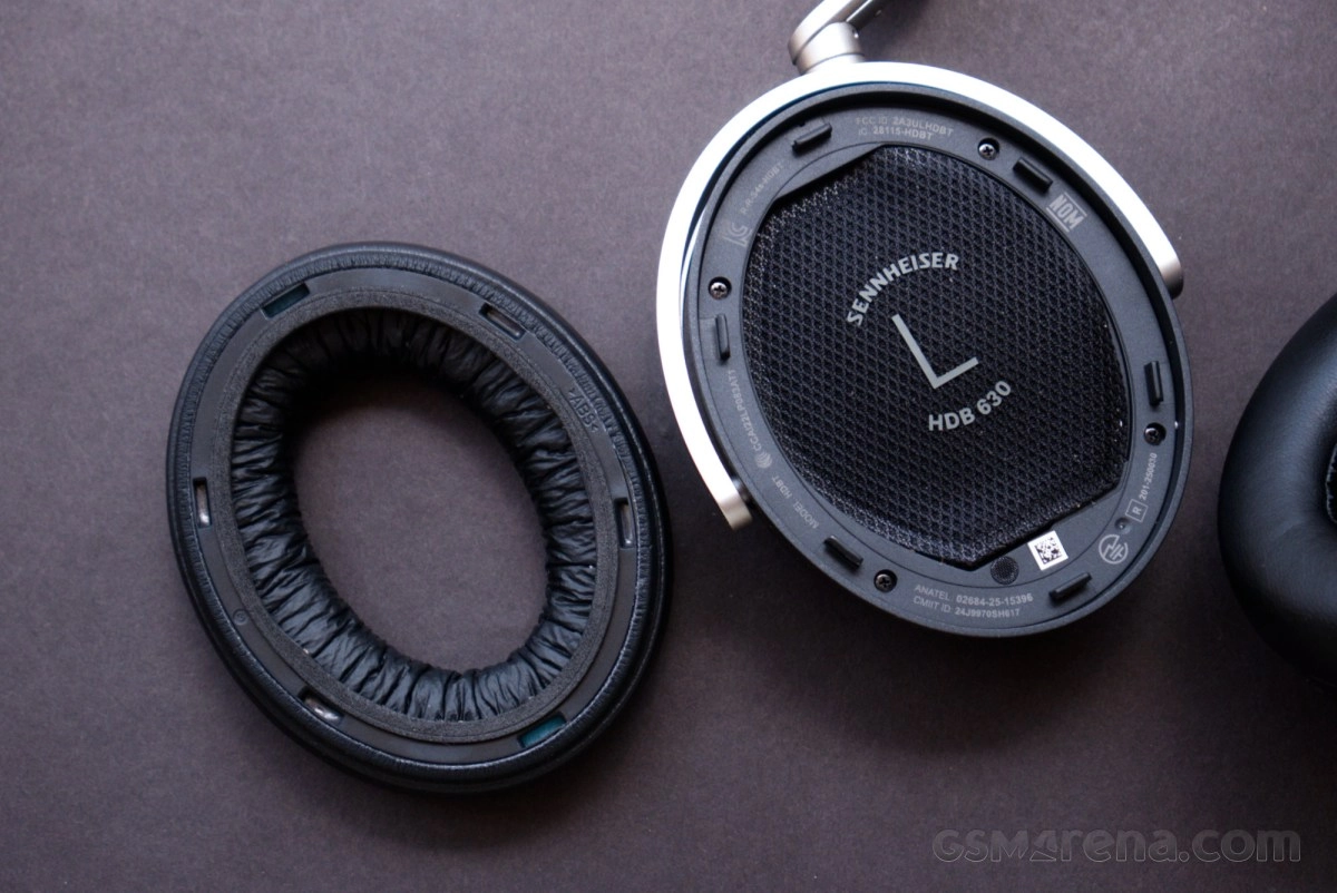 Sennheiser HDB 630 headphone earcup with detached earpad.