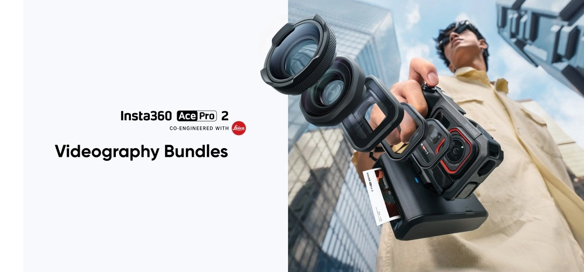 Insta360 Ace Pro 2 videography bundle with Leica lens