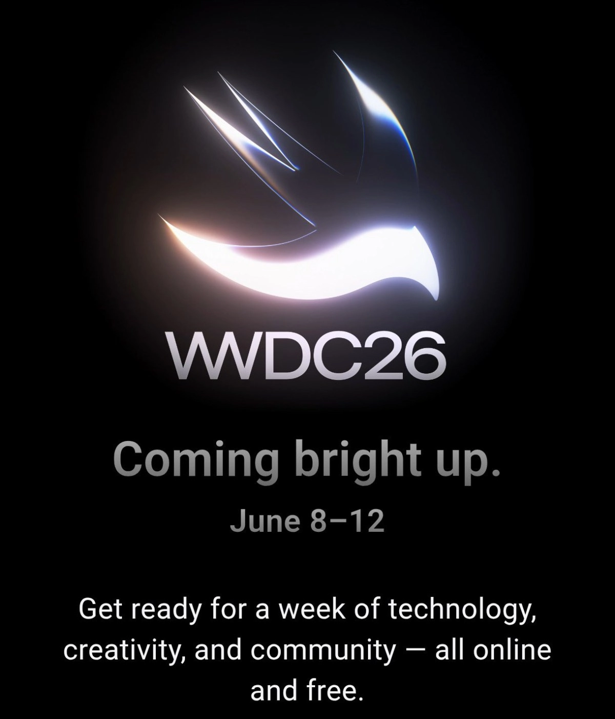 Apple WWDC 2026 Swift logo June 8-12