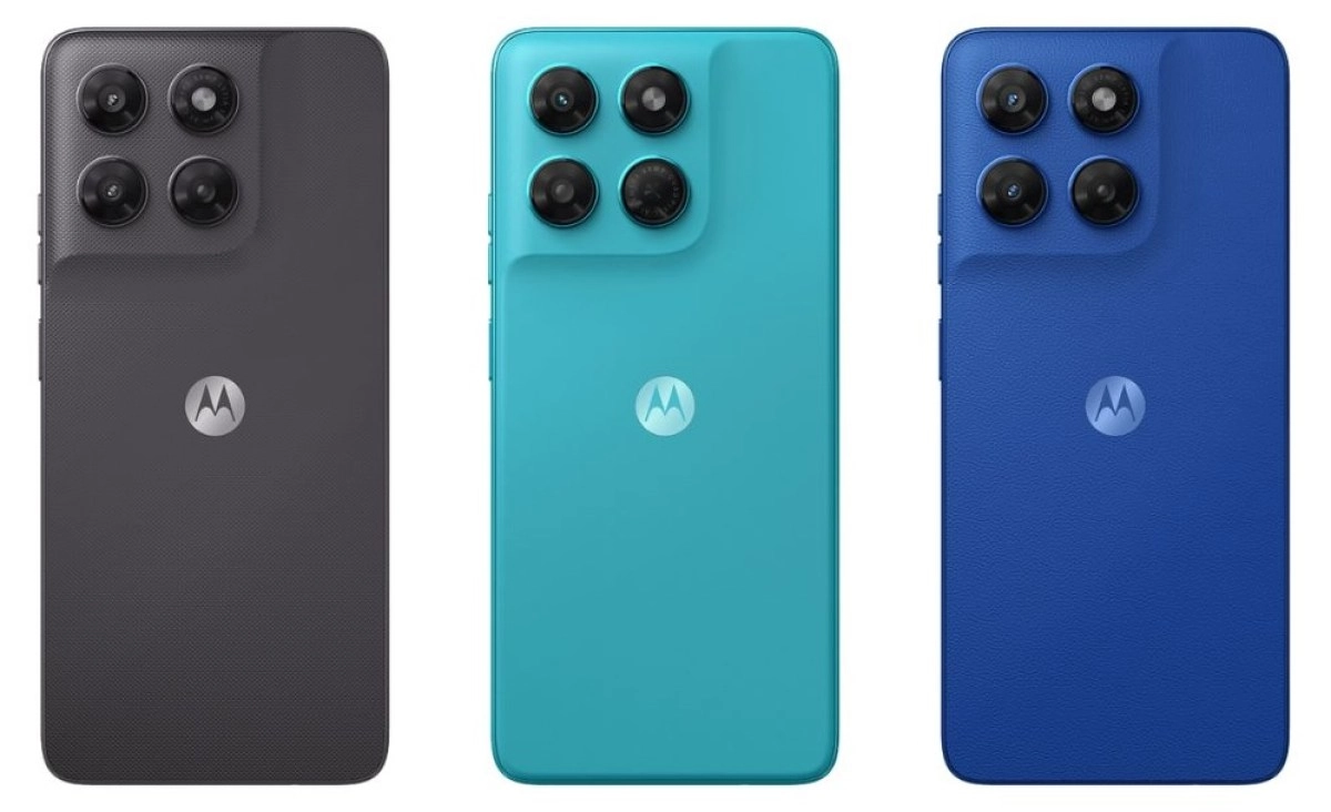 Moto G37 and G37 Power phones, three colors.