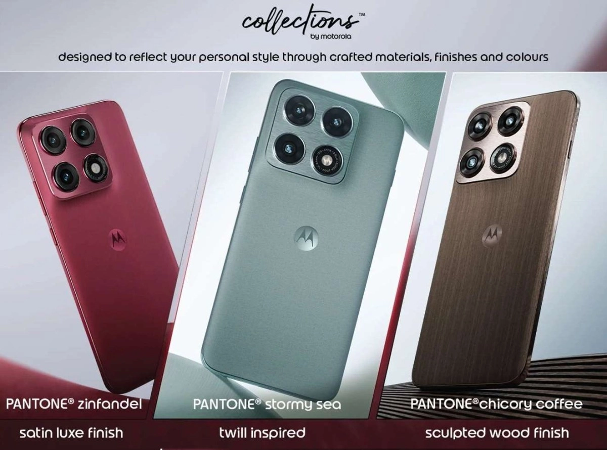 Motorola Edge 70 Pro+ three PANTONE colors.