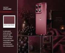 Motorola Edge 70 Pro+ Zinfandel color phone.