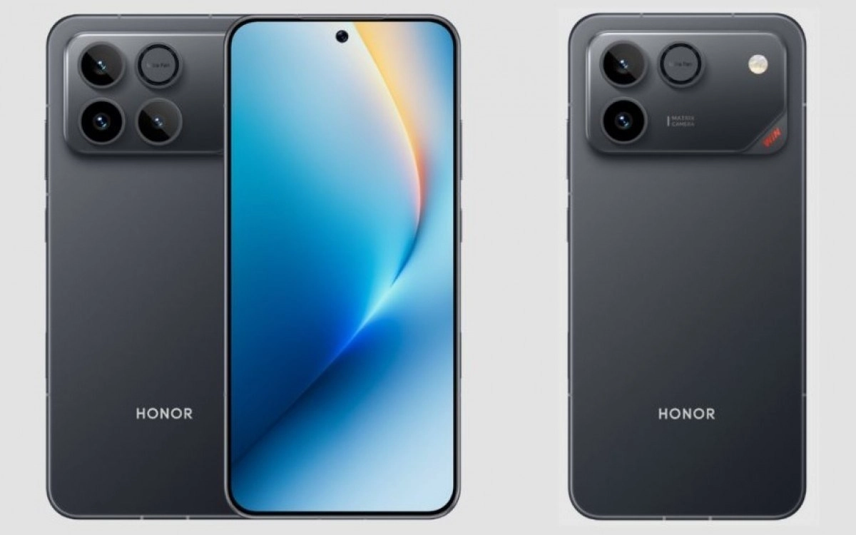 Honor Win 2 phone front and rear views