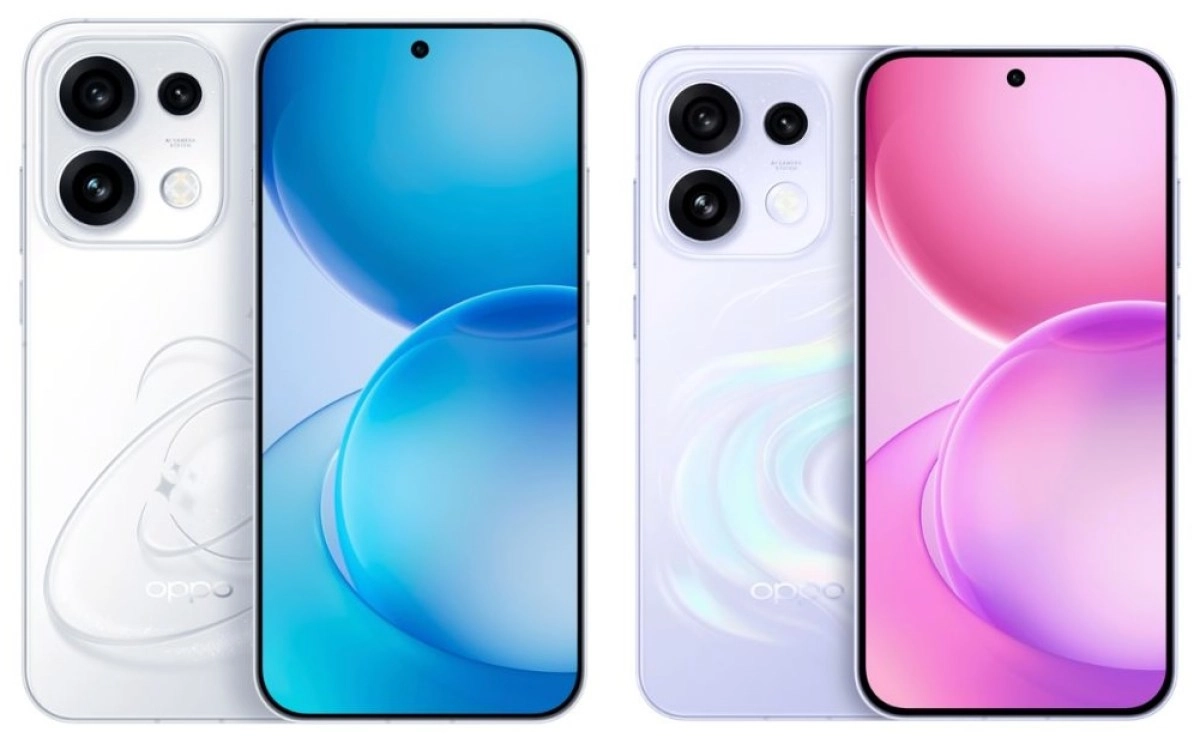 Oppo Reno16 Pro and Reno16 phones side-by-side.