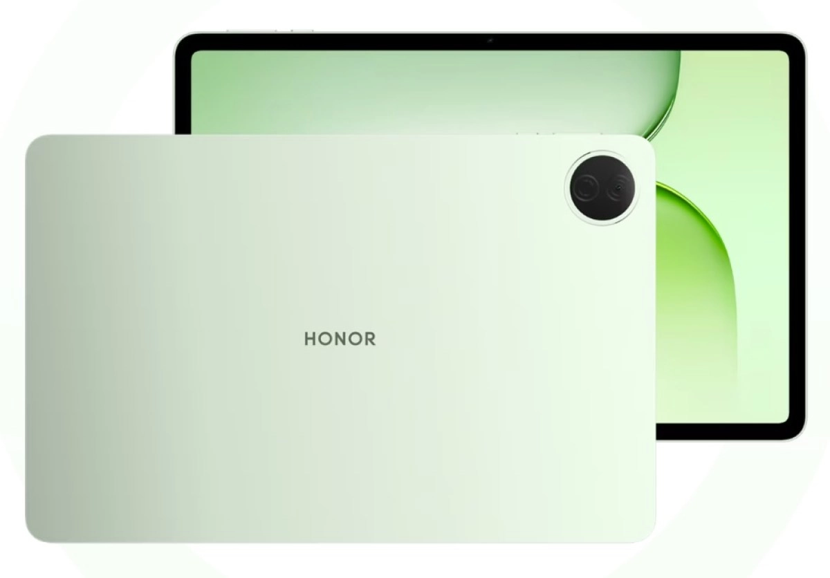 Honor Pad 20 tablet, green, rear view