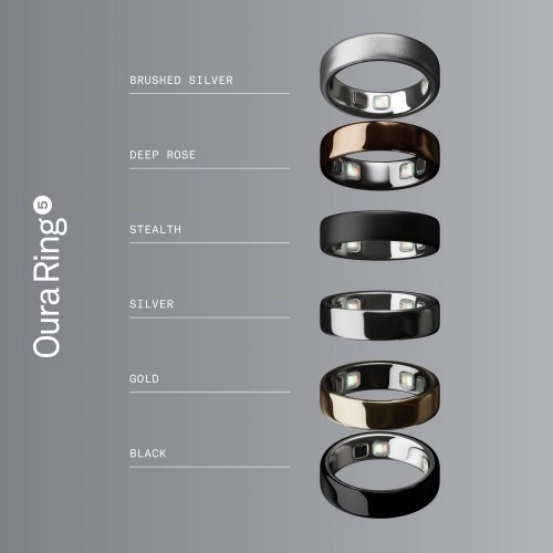 Silver, Rose, Stealth, Gold, Black.
