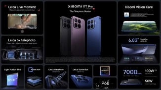 Xiaomi 17T Pro specifications, features, design.