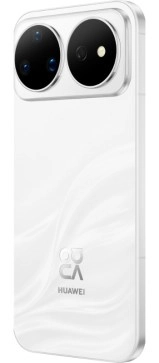 White Huawei nova 16 dual camera phone back.