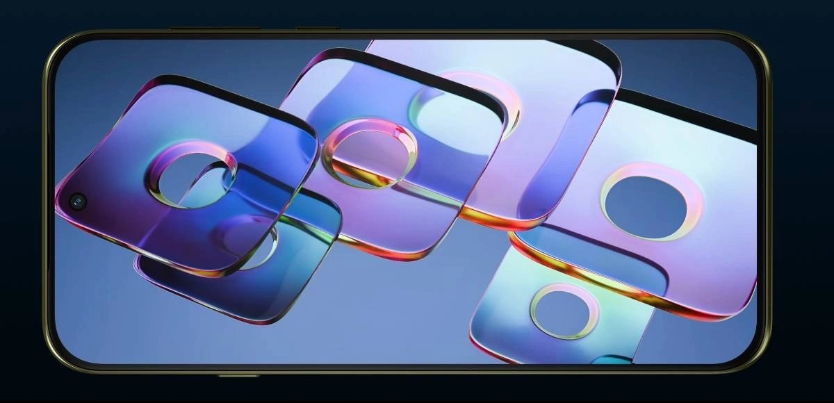 Motorola Edge (2026) 6.3 inch display abstract design