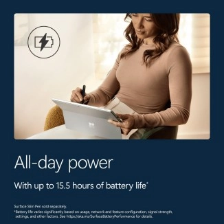 Microsoft Surface Pro with all-day battery power.