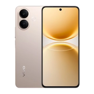 Vivo V70 Lite smartphone gold color rear view