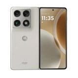 Motorola Razr Fold smartphone, front and back view.