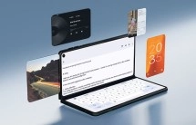Motorola Razr Fold phone with keyboard and displays