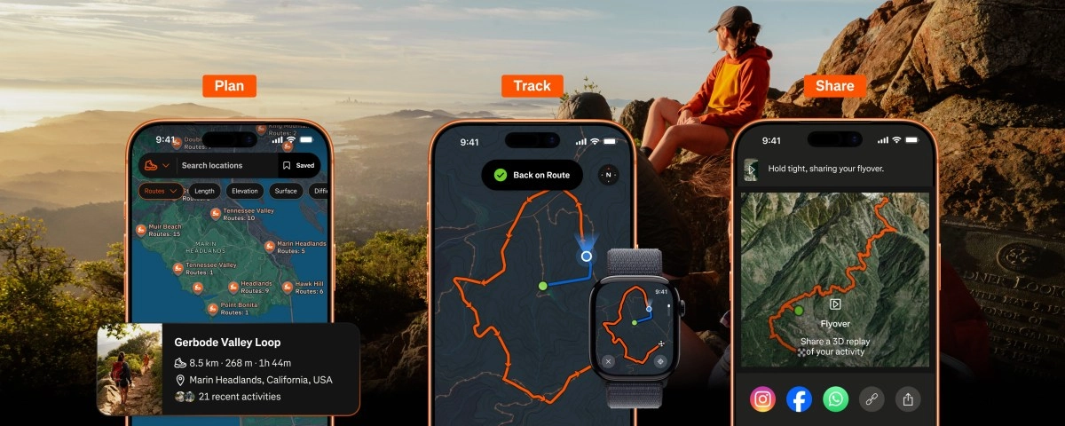 Plan, track, share routes.
