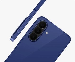 Blue Samsung Galaxy A27 smartphone rear cameras