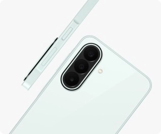 Samsung Galaxy A27 light green rear triple camera.