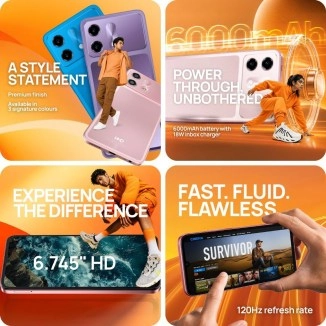 HMD Vibe 2 5G phone variants and features collage.