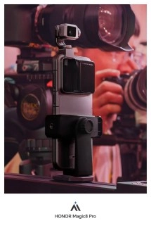 HONOR Magic6 Pro robot phone at film festival.