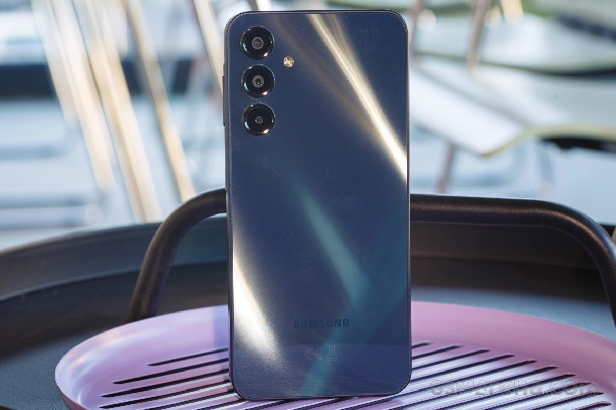 Samsung Galaxy A16 5G rear cameras and Samsung logo.