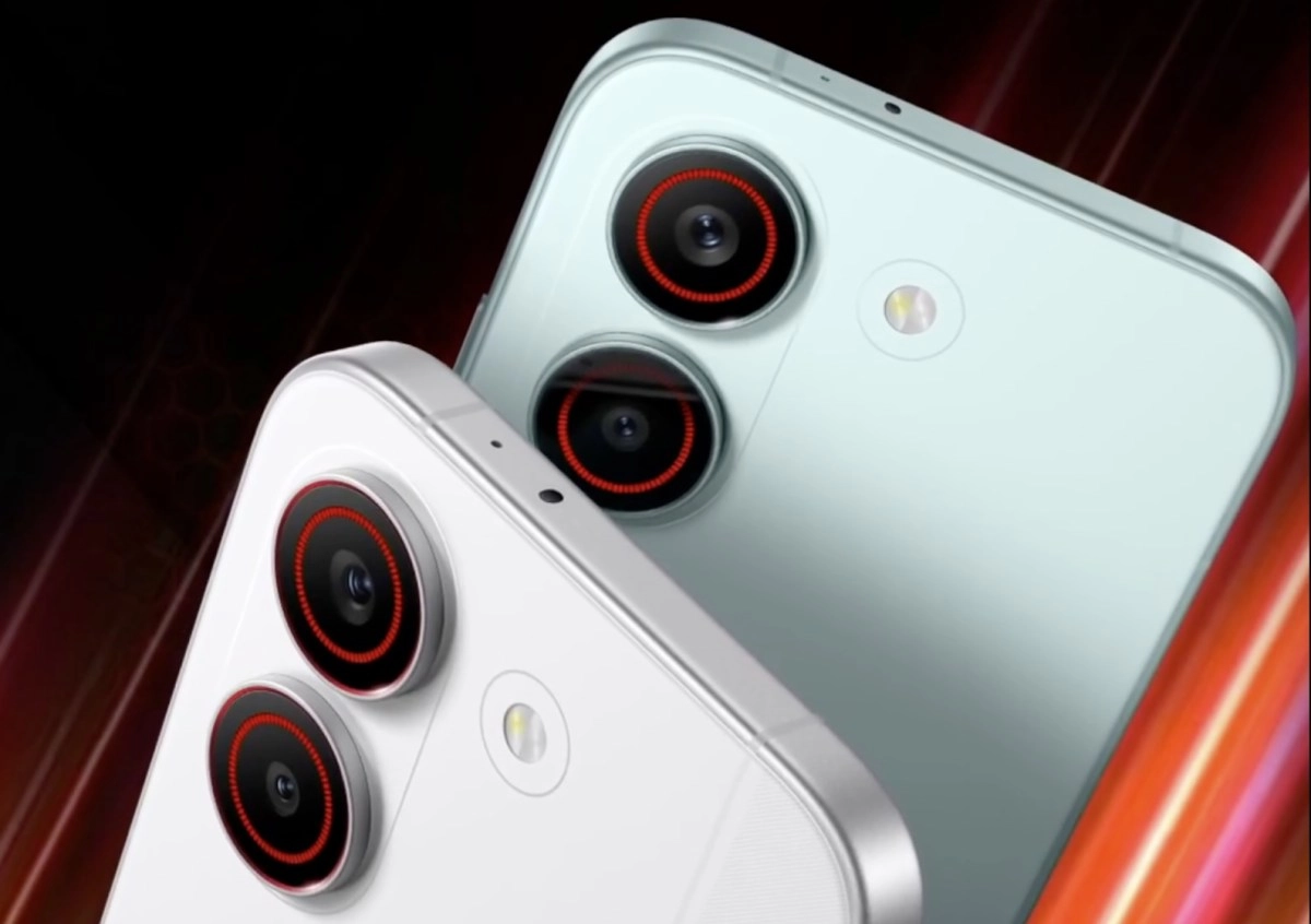 Redmi Turbo 5 phones with dual cameras.