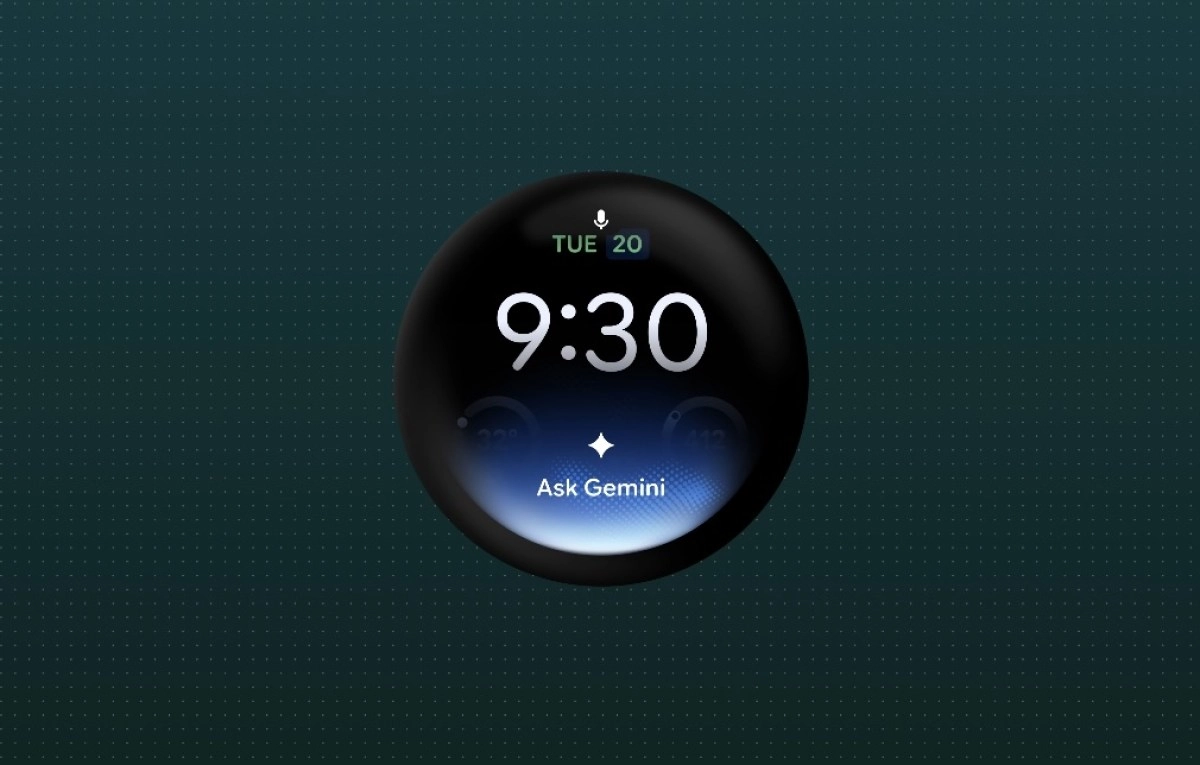 Google Pixel Watch with Wear OS 7 shows Gemini.