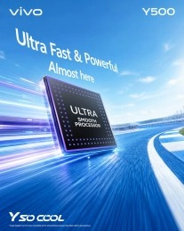 Vivo Y500 teaser with Ultra processor.