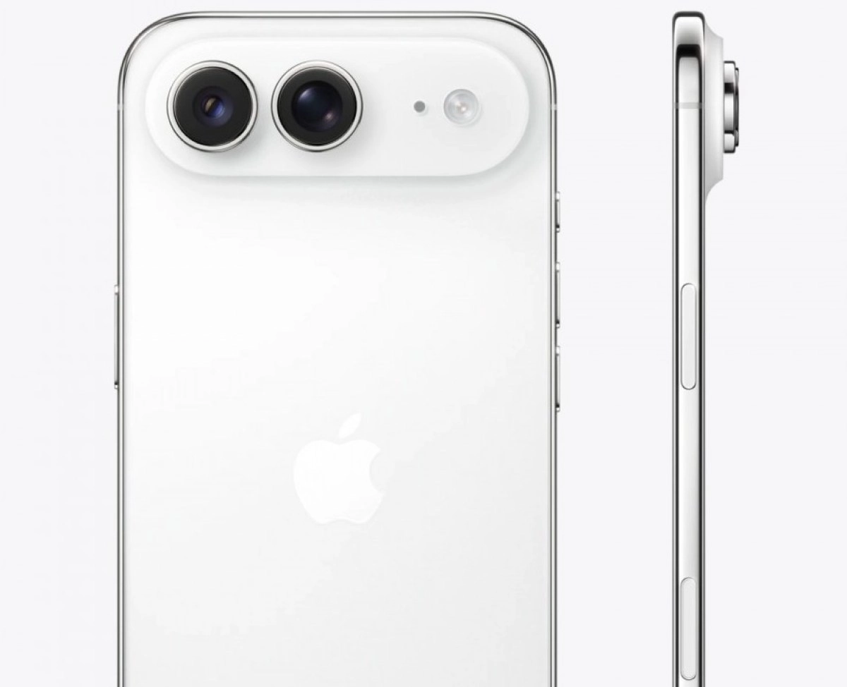 iPhone Air 2 concept with dual rear cameras.