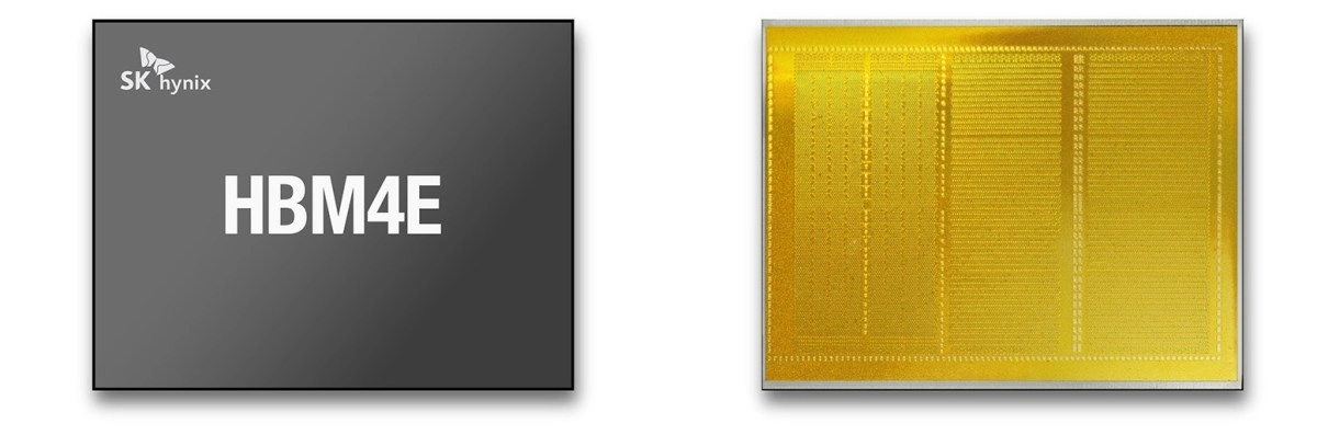 SK hynix HBM4E memory chip showing details