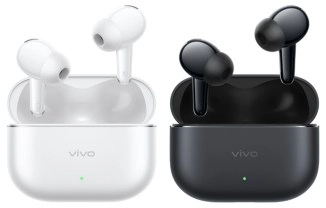 Vivo TWS 5 Pro earbuds in white and black.