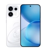 Oppo Reno16 Pro white smartphone front and back.