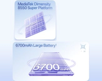 Oppo Reno16 Dimensity 8550 processor, 6700mAh battery