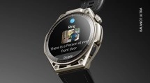 Amazfit Balance Ultra smartwatch shows Ring notification.