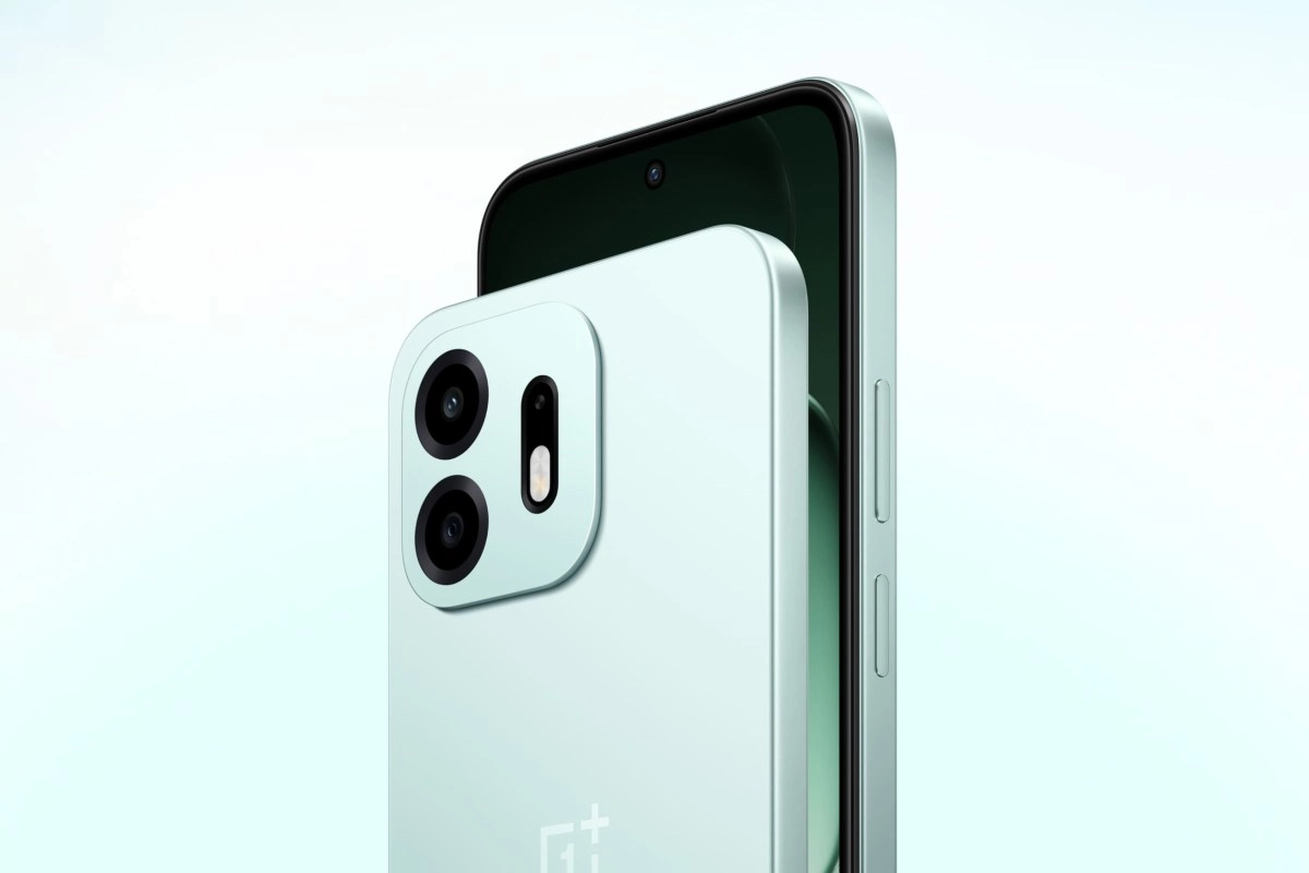 OnePlus N6 light green smartphone rear camera