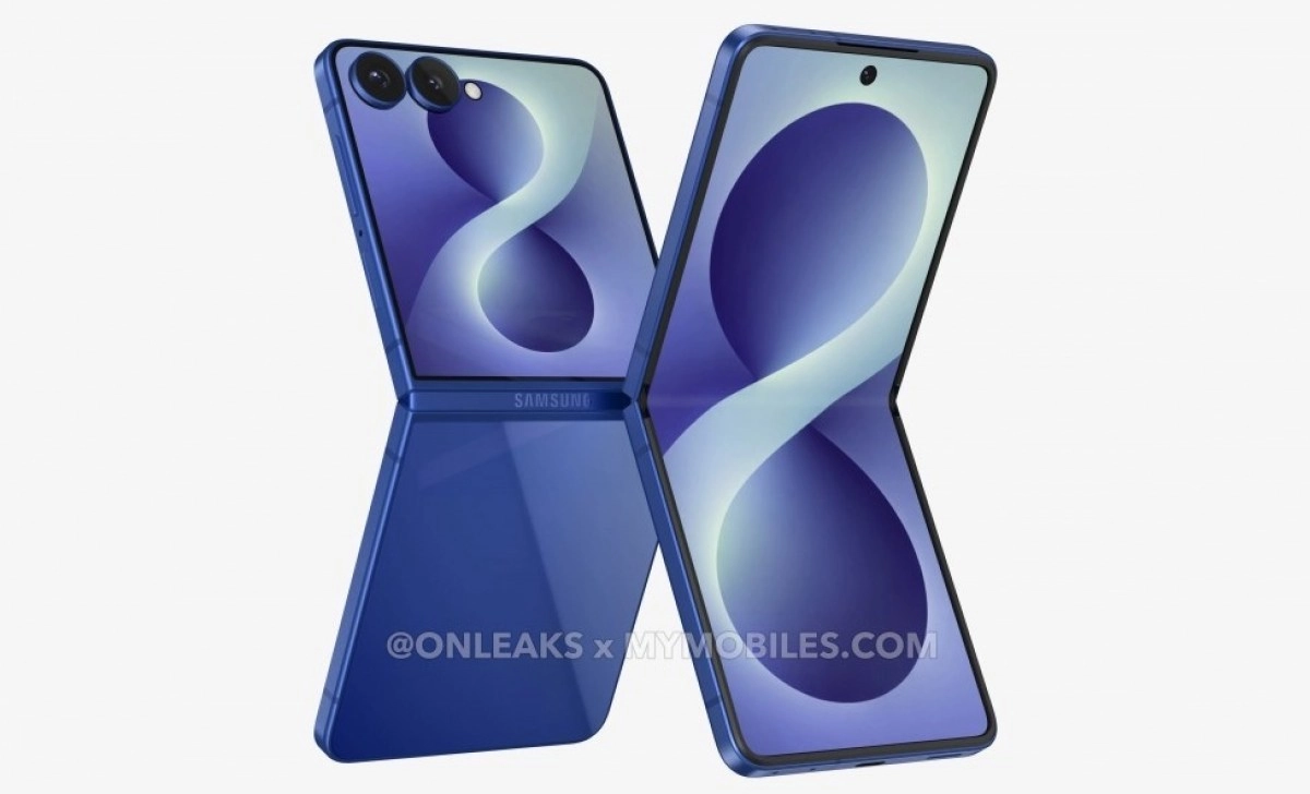 Samsung Galaxy Z Flip leak render with cameras.