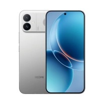 Silver Redmi K90 Ultra smartphone front and back