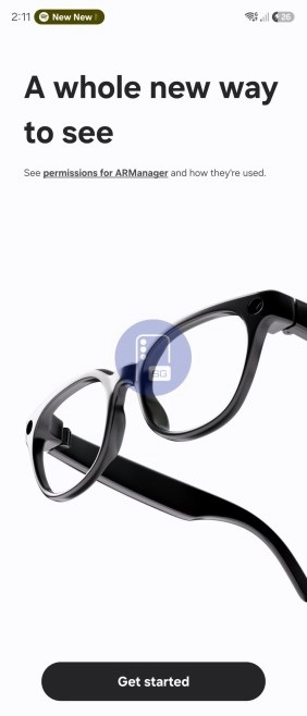 Samsung Galaxy Glasses and Manager app icon.