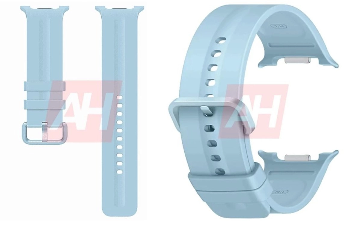 Leaked Galaxy Watch Ultra 2 light blue silicone band