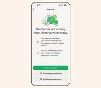 WhatsApp username feature rollout screen.