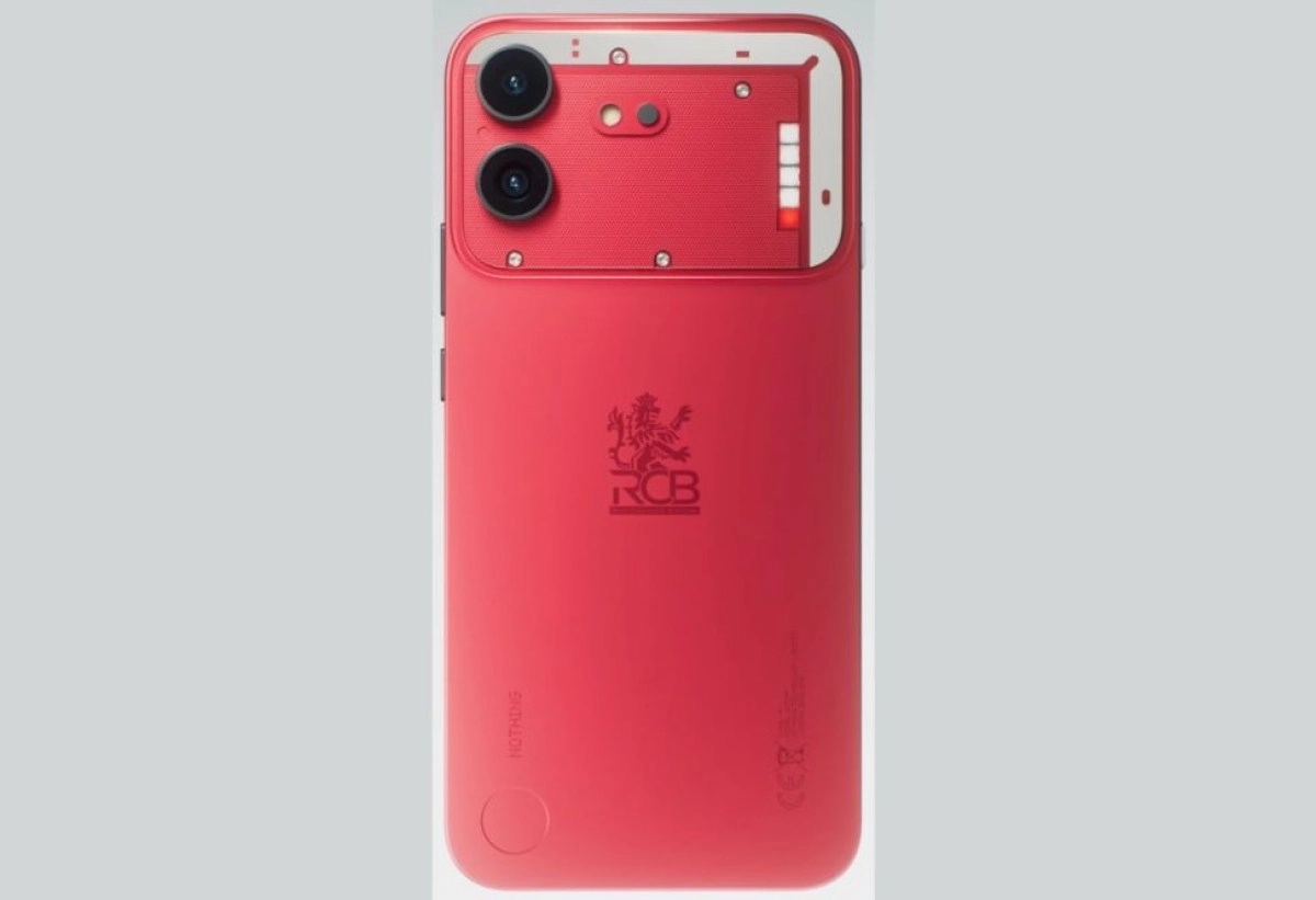 Nothing Phone (4b) RCB edition red back design