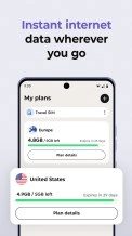 Motorola Global Connect eSIM app plan details