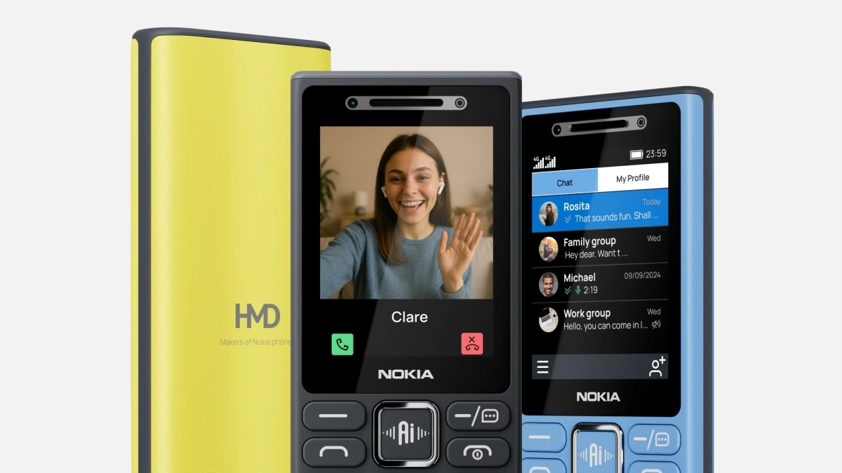 Nokia feature phones with AI, video call.