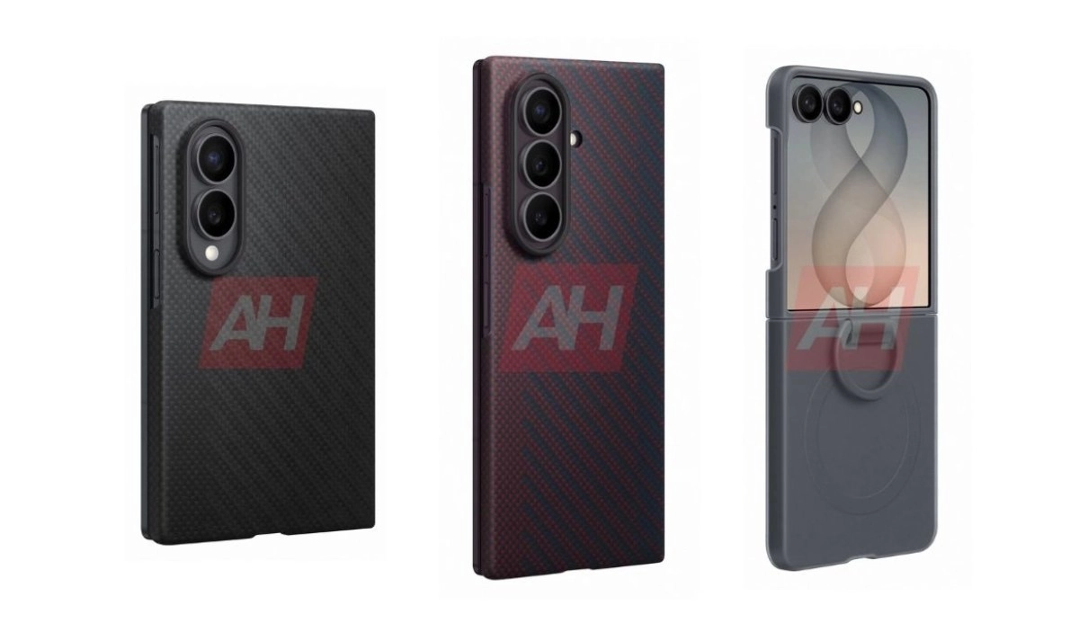 Samsung Galaxy Z Fold8, Flip8 foldable renders with cases.