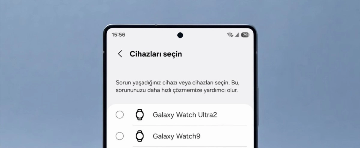 Galaxy Watch Ultra2 and Watch9 selection screen.