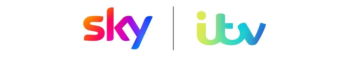 Sky and ITV logos combined.