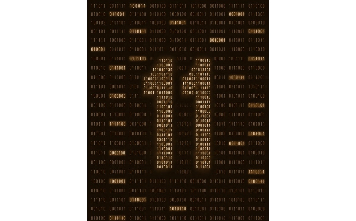 Binary code forms the number 711.