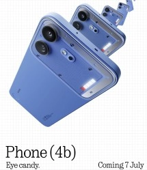Nothing Phone (4b) render with exploded view.